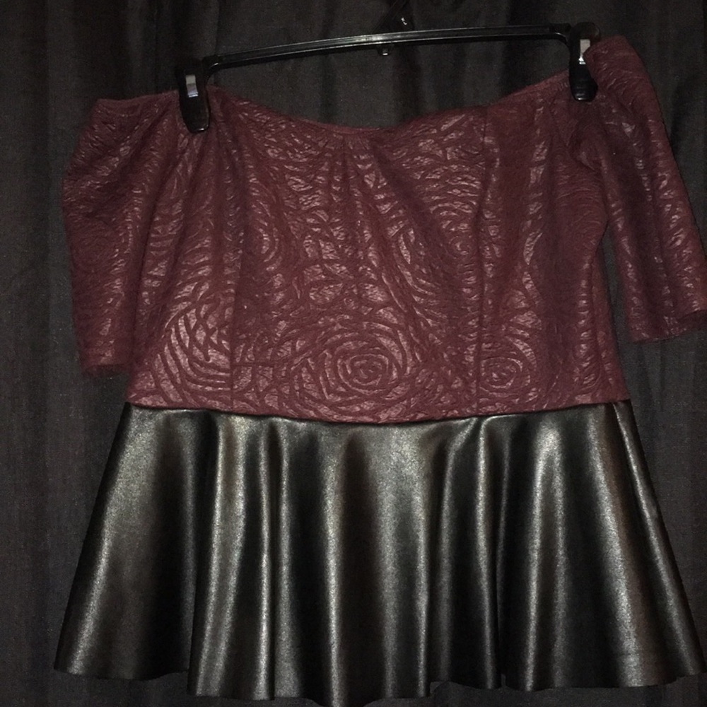 off the shoulder peplum top